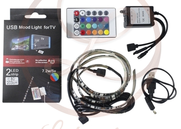 USB LED szalad tv mögé